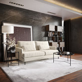 Luna 3 Seater Sofa with Lumbar Cushion Set, Chalk Beige - Pet Friendly Fabric